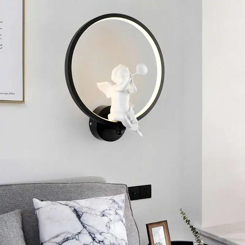 Baby Nursery Wall Lights - Настенный светильник Nordic Warm Angel: современный,