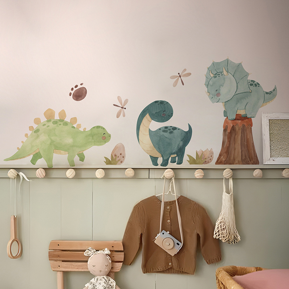 Baby Nursery Decor Girl - Наклейки на стену с динозавром, наклейки