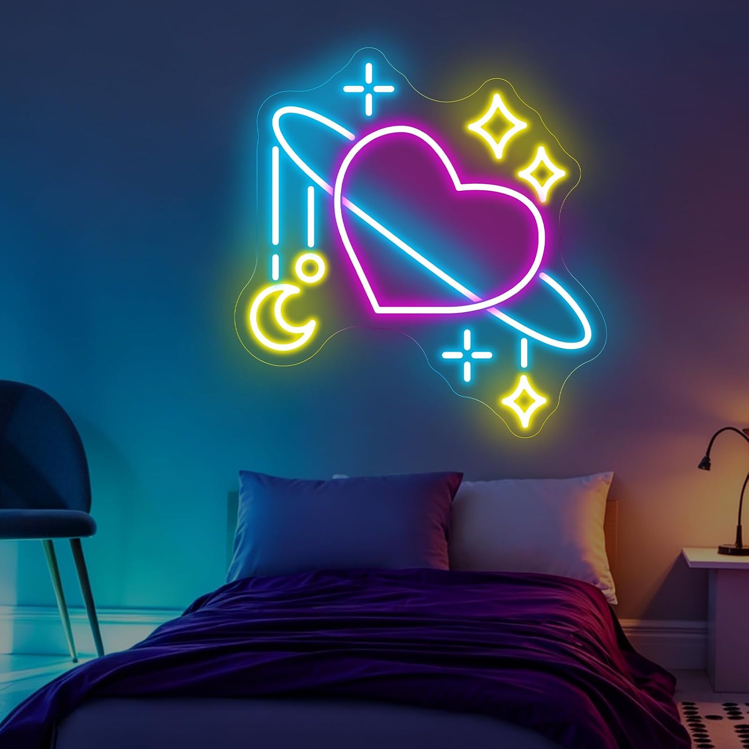 Неоновая вывеска «Космическая  – обзор и цена Baby Nursery Wall Lights