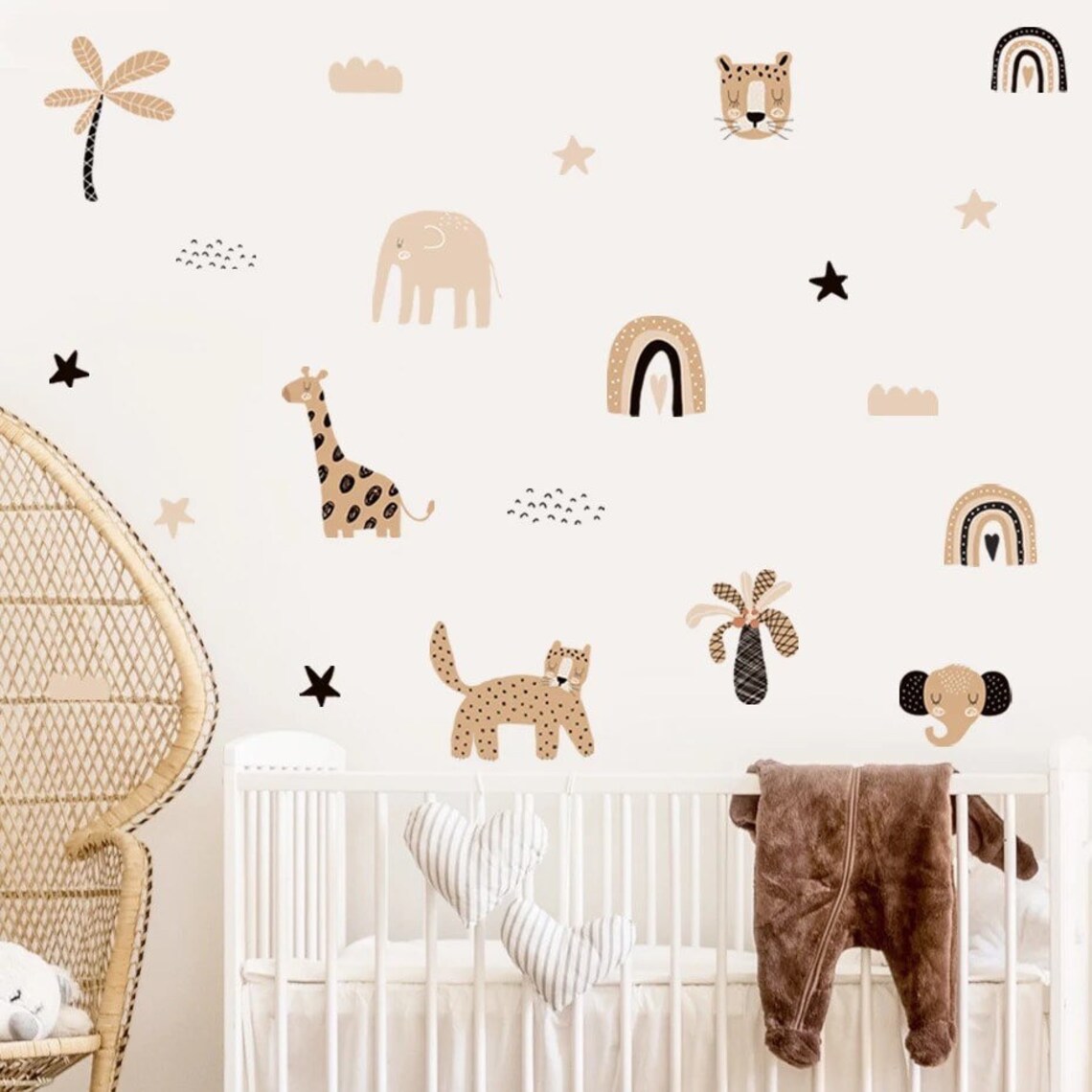 Наклейки на стену в стиле бохо – обзор и цена Baby Nursery Decor Girl