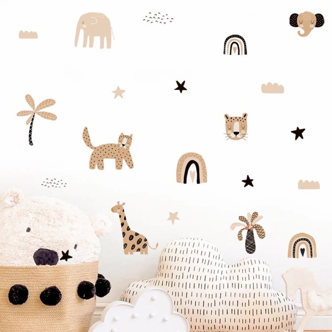 Наклейки на стену в стиле бохо – обзор и цена Baby Nursery Decor Girl